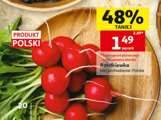 Rzodkiewka polska promocja w Auchan
