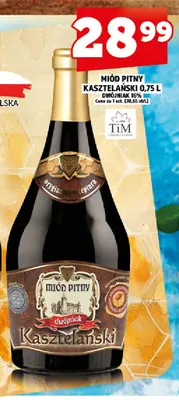 Miód pitny Kasztelański Dwójniak 16% promocja w TOPAZ