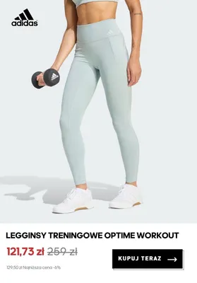 Legginsy treningowe Adidas Optime Workout promocja w Adidas