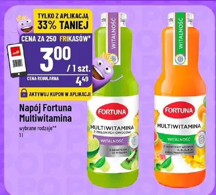 Napój Fortuna Multiwitamina wybrane rodzaje promocja w POLOmarket
