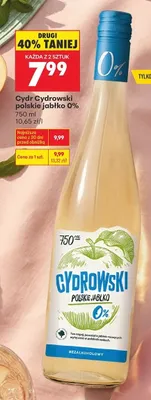 Cydr Cydrowski polskie jabłko 0% promocja w Biedronka