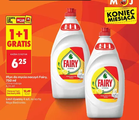 Płyn do mycia naczyń Cytryna promocja w Biedronka