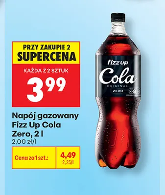 Napój gazowany Fizz Up Cola Zero promocja w Biedronka