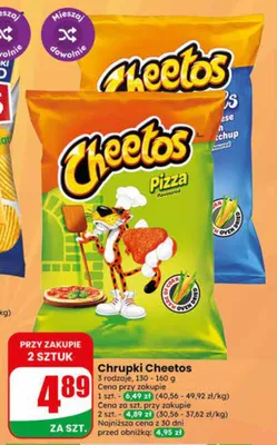 Chrupki Cheetos Ketchup promocja w Dino