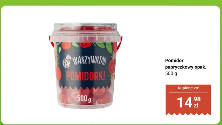 Pomidor papryczkowo opak. 500 g promocja w Biedronka