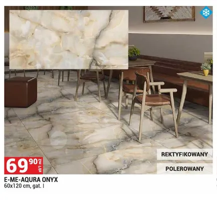 Gres E-ME-Aqura Onyx 60x120 cm promocja w Merkury Market