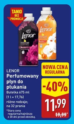 Perfumowany płyn do płukania Lotus Flower Lenor promocja w Aldi