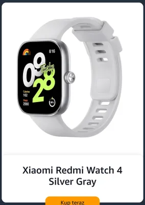 Smartwatch Xiaomi Redmi Watch 4 Silver Gray promocja w Amazon