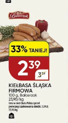 Kiełbasa Śląska Firmowa Balcerzak promocja w Chata Polska