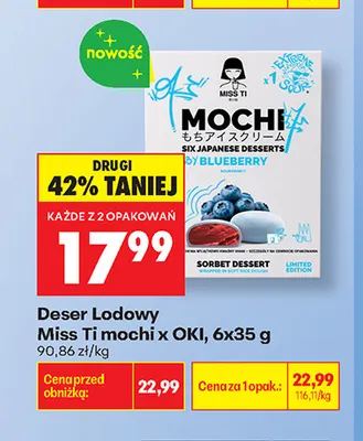 Deser lodowy Miss Ti Mochi x OKI 6-pak promocja w Biedronka