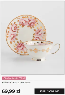 Filiżanka ze spodkiem Home&You Diaro promocja w home&you