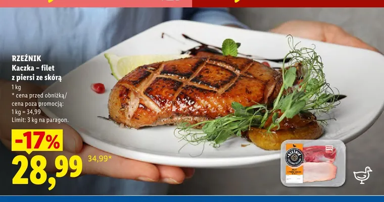 Filet z piersi kaczki ze skórą Rzeźnik promocja w Lidl