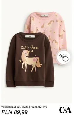 Bluza 2-pak rozm. 92-140 C & A promocja w C&A