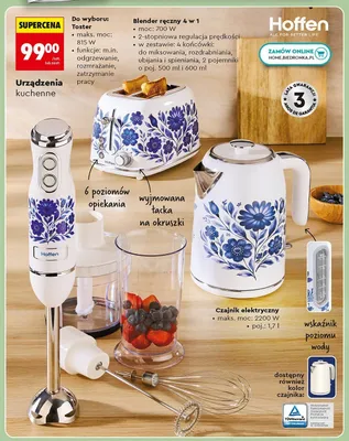 Blender ręczny 4 w 1 Hoffen promocja w Biedronka
