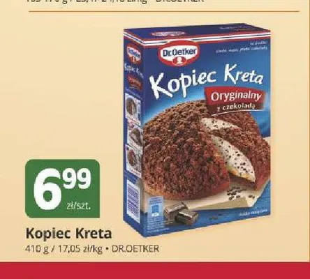 Kopiec Kreta oryginalny z czekoladą Dr. Oetker promocja w Marketvita