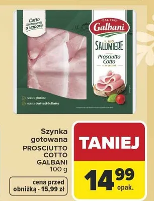 Szynka gotowana Prosciutto Cotto promocja w Carrefour