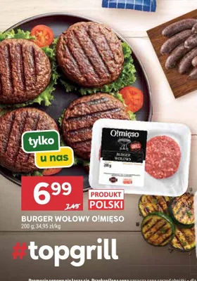 Burger wołowy O!Mięso promocja w Stokrotka