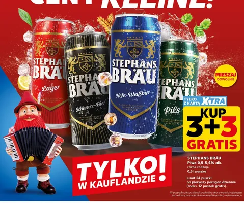 Piwo STEPHANS BRÄU Lager promocja w Kaufland