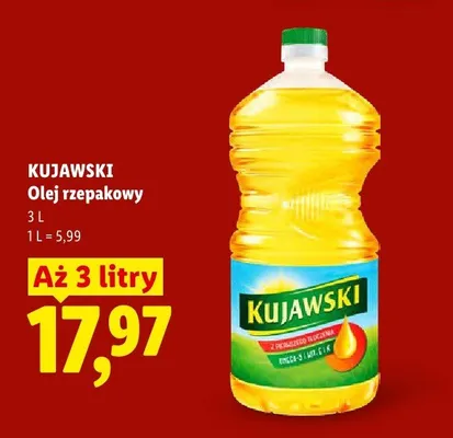 Olej rzepakowy Kujawski promocja w Lidl