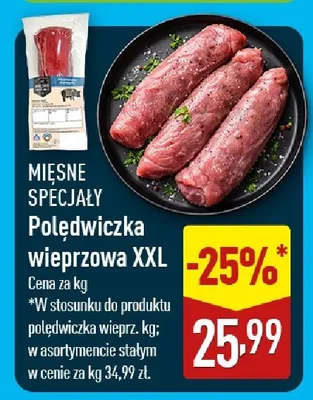 Polędwiczka wieprzowa XXL promocja w Aldi