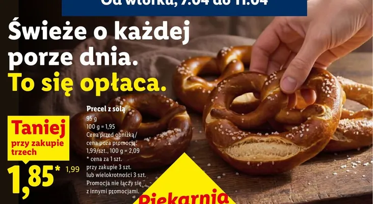 Precel z solą promocja w Lidl