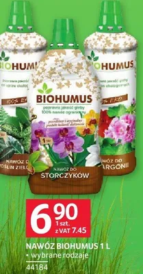 Nawóz Biohumus 1l wybrane rodzaje 44184 promocja w Selgros