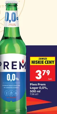 Piwo Premium Lager 0,0% promocja w Biedronka