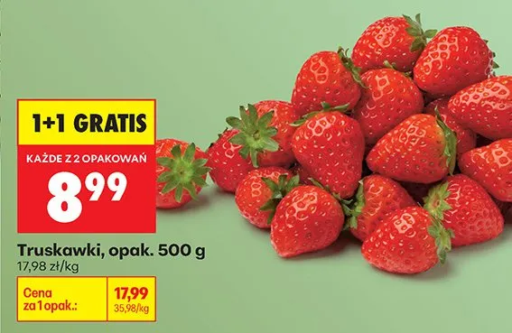 Truskawki promocja w Biedronka