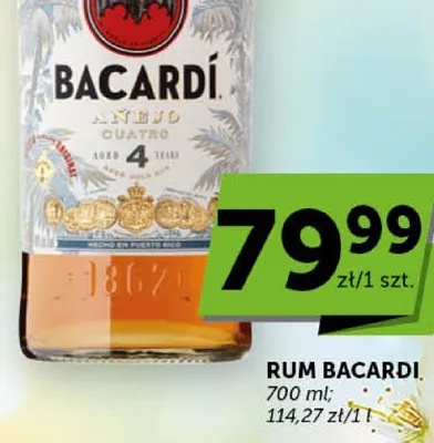 Rum Añejo Cuatro 4 lata promocja w ABC