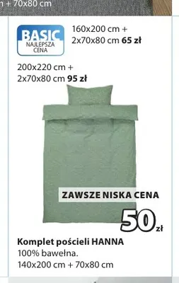 Komplet pościeli Hanna 140x200 cm + 70x80 promocja w Jysk