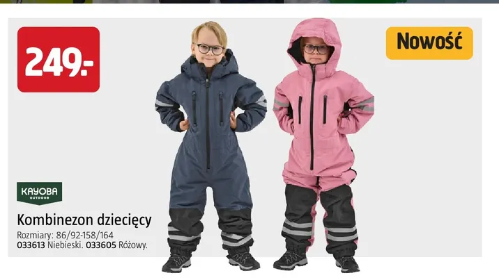 Kombinezon dziecięcy Kayoba Outdoor promocja w Jula