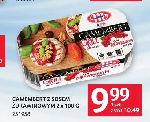 Ser Camembert z sosem żurawinowym NaTurek Grill promocja w Selgros