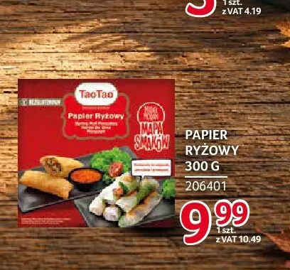 Papier ryżowy TaoTao promocja w Selgros