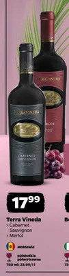 Wino czerwone Terra Vineda Merlot promocja w Netto
