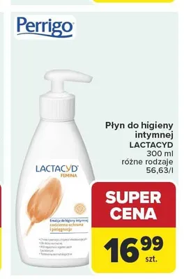Płyn do higieny intymnej Lactacyd Femina promocja w Carrefour Market