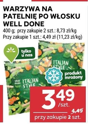 Warzywa na patelnię po włosku well done promocja w Stokrotka