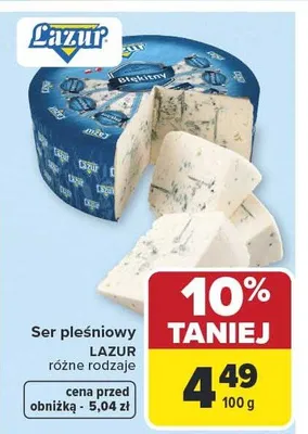 Ser pleśniowy różne rodzaje promocja w Carrefour Market