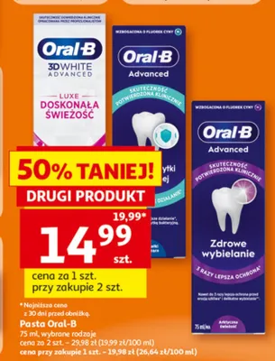 Pasta do zębów Oral-B promocja w Auchan