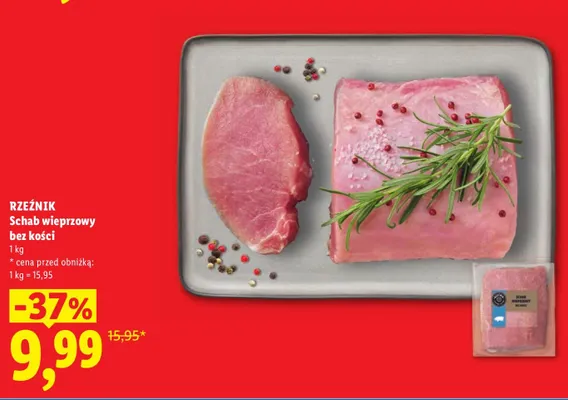 Schab wieprzowy bez kości Rzeźnik promocja w Lidl