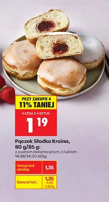 Pączek z lukrem Słodka Kraina promocja w Biedronka