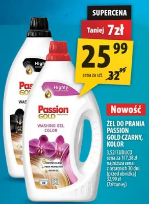 Żel do prania Gold czarny, kolor Passion promocja w Arhelan