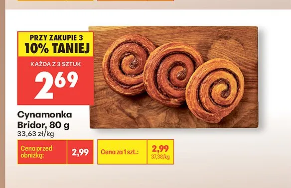 Cynamonka Bridor promocja w Biedronka