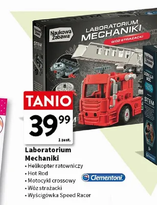 Laboratorium Mechaniki Clementoni Hot Rod promocja w Intermarche