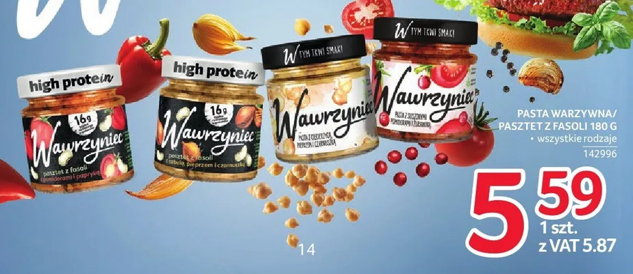 Pasta z suszonymi pomidorami i żurawiną Wawrzyniec promocja w Selgros