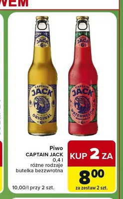 Piwo Captain Jack Original promocja w Carrefour Express