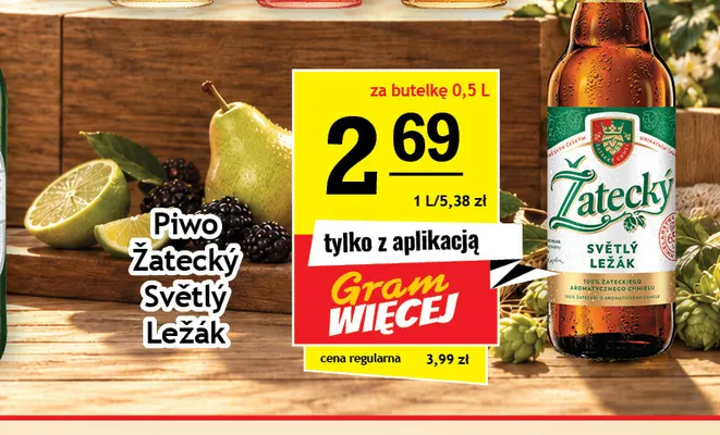 Piwo Žatecký Světlý Ležák promocja w Gram Market