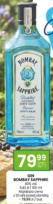 Gin Bombay Sapphire promocja w Twój Market