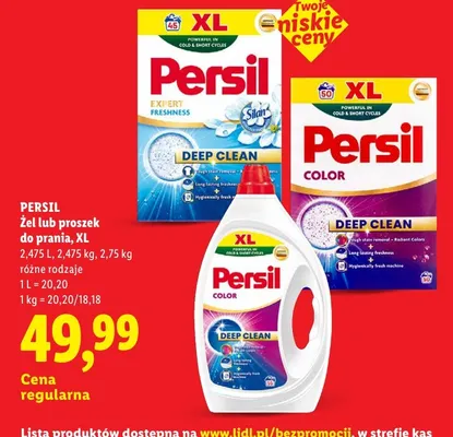 Żel do prania lavender Persil color gel promocja w Lidl