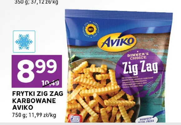 Frytki Zig Zag karbowane promocja w Stokrotka