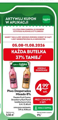 Piwo Desperados Mixado Strawberry Rum Punch promocja w Żabka